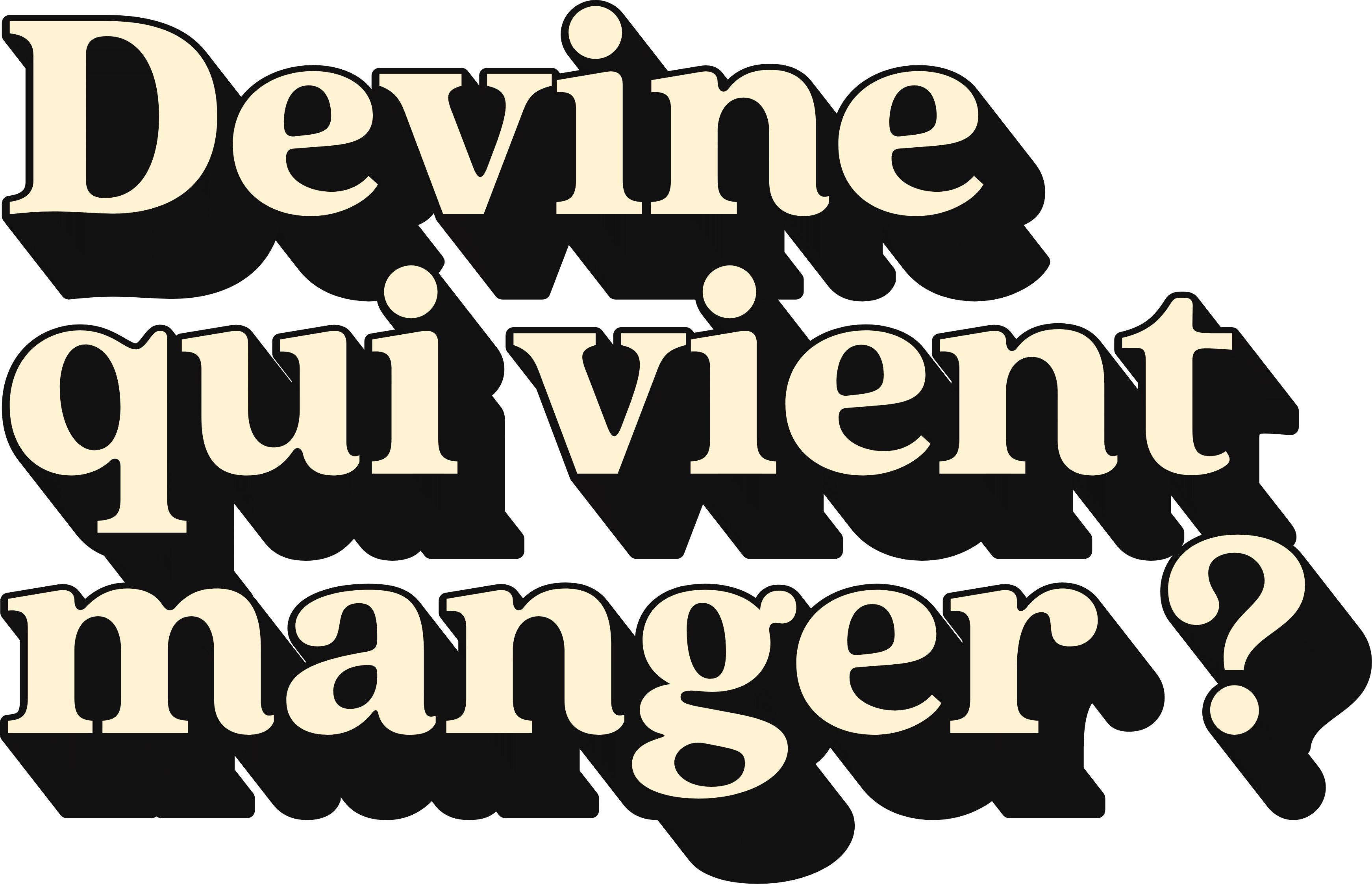 Devine qui vient manger?